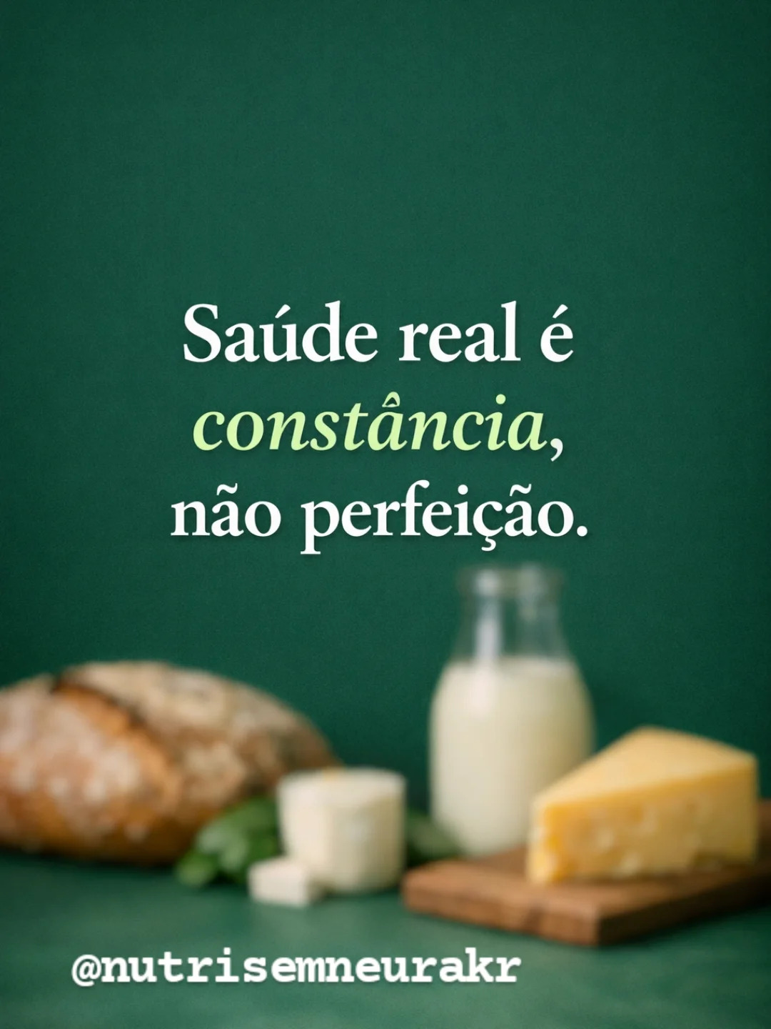 Saúde real é constância, não perfeição